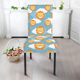 Lion Pattern Print Design 05 Dining Chair Slipcover