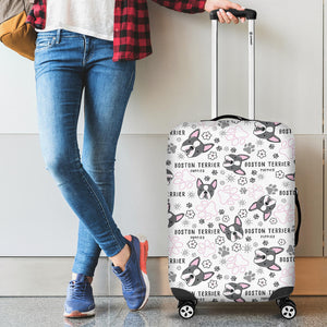 Boston Terrier Pattern Luggage Covers