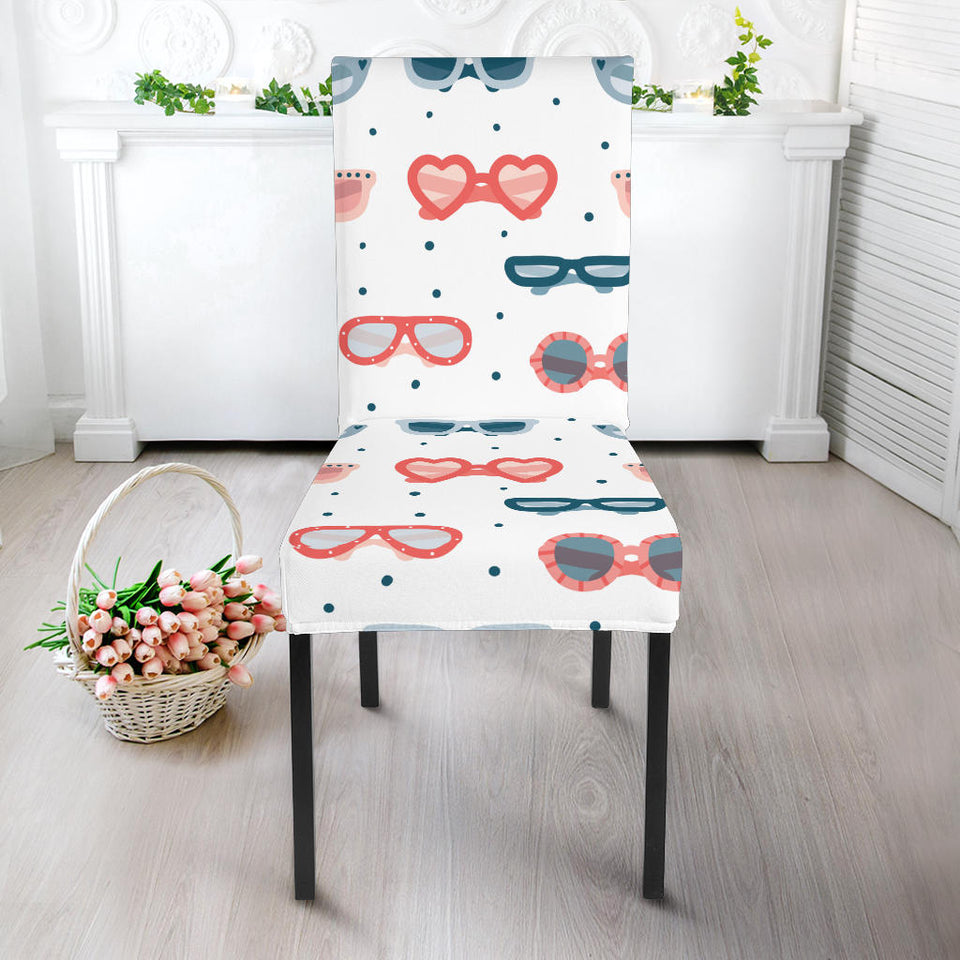 Sun Glasses Pattern Print Design 02 Dining Chair Slipcover