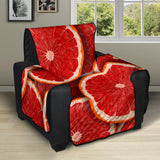 Sliced Grapefruit Pattern Background Recliner Cover Protector