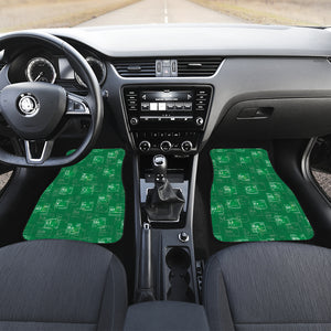 Chemistry Periodic Table Pattern Print Design 01 Front Car Mats