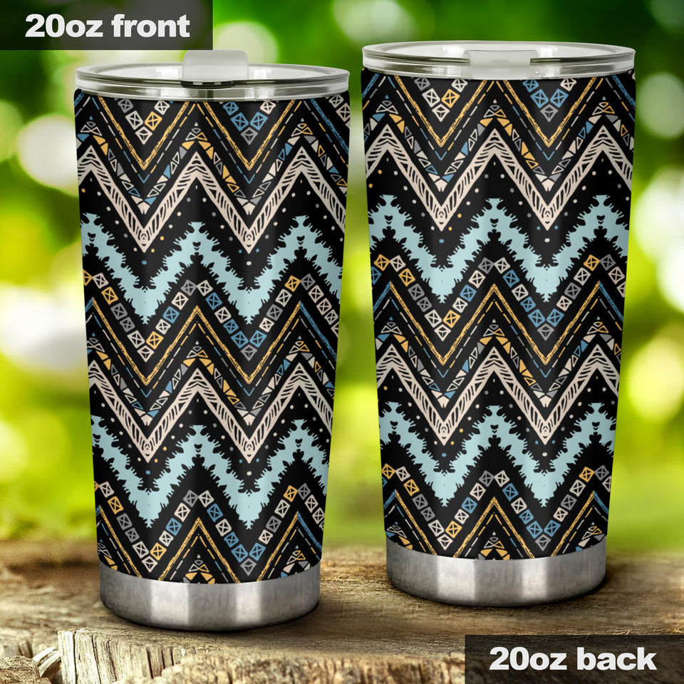 Zigzag Chevron African Afro Dashiki Adinkra Kente Tumbler