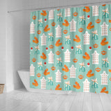 Windmill Pattern Theme Shower Curtain Fulfilled In US