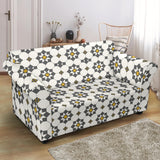 Arabic Morocco Pattern Background Loveseat Couch Slipcover