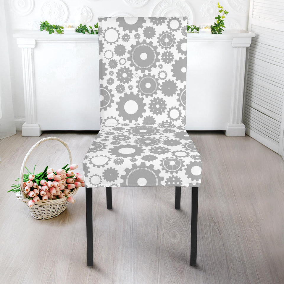 Gear Pattern Print Design 03 Dining Chair Slipcover