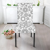 Gear Pattern Print Design 03 Dining Chair Slipcover