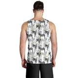 Zebra Pattern Men Tank Top