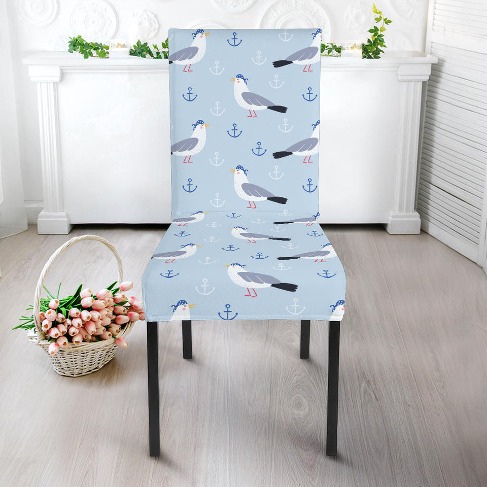 Pigeon Pattern Print Design 03 Dining Chair Slipcover