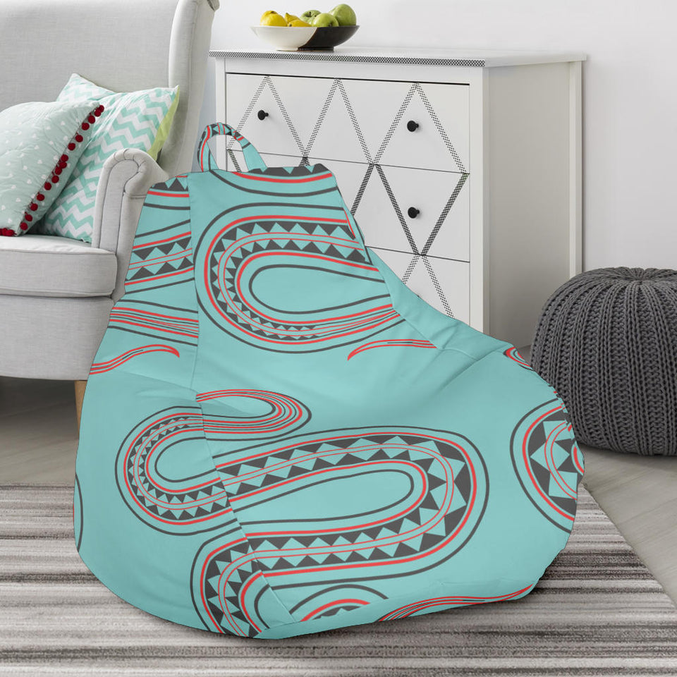 Snake Tribal Pattern Bean Bag Cover