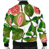 Guava Leaves Pattern Men Bomber Jacket