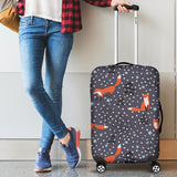Fox Snow Winter Pattern Luggage Covers