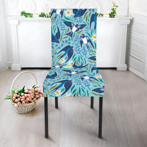 Swallow Pattern Print Design 05 Dining Chair Slipcover