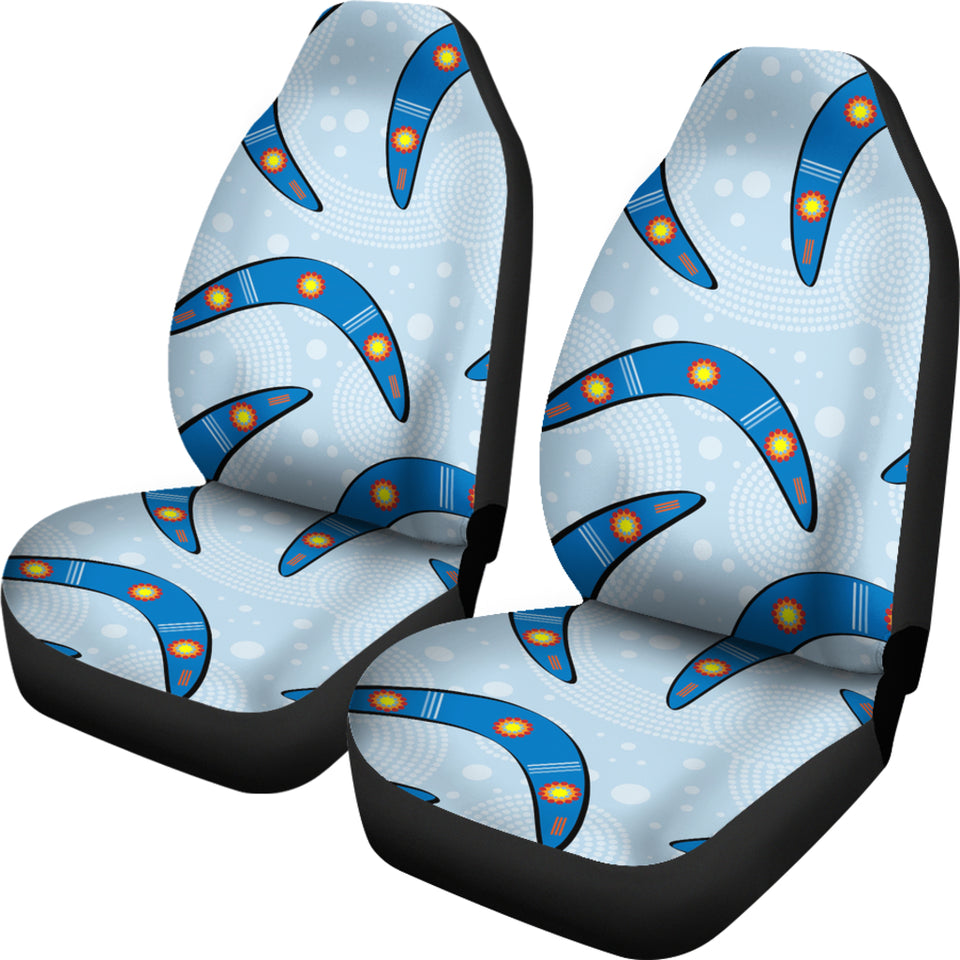 Boomerang Aboriginal Pattern Universal Fit Car Seat Covers