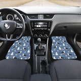 Seagull Pattern Print Design 01 Front and Back Car Mats