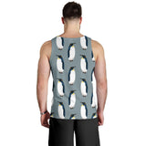 Penguin Pattern Theme Men Tank Top