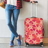 Starfish Red Theme Pattern Luggage Covers