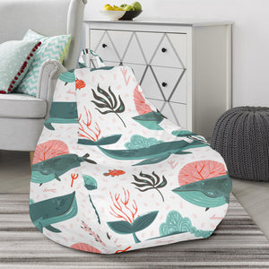 Whale Jelly Fish Pattern  Bean Bag Cover