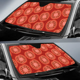 Sliced Tomato Pattern Car Sun Shade