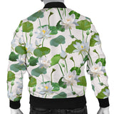 Lotus Waterlily Pattern Men Bomber Jacket