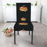 Sandwich Pattern Print Design 03 Dining Chair Slipcover