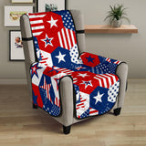 USA Star Hexagon Pattern Chair Cover Protector