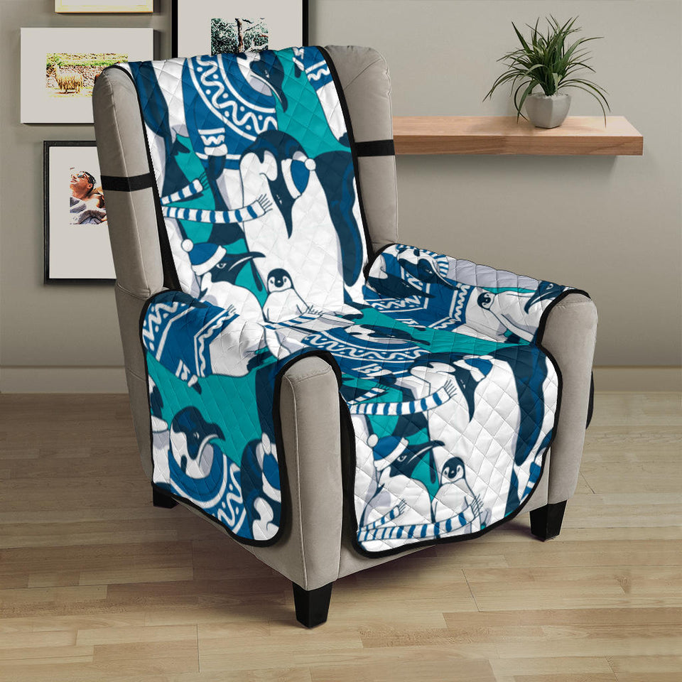 Penguin Pattern Chair Cover Protector