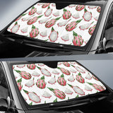 Dragon Fruit Pattern Car Sun Shade