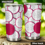 Sliced Dragon Fruit Pattern Tumbler