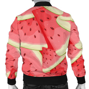 Watermelon Pattern Background Men Bomber Jacket