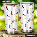 Penguin Christmas Tree Pattern Tumbler