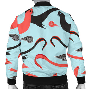 Sea Lion Pattern Theme Men Bomber Jacket