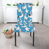 Pelican Pattern Print Design 04 Dining Chair Slipcover