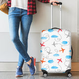 Airplane Cloud Pattern Luggage Covers