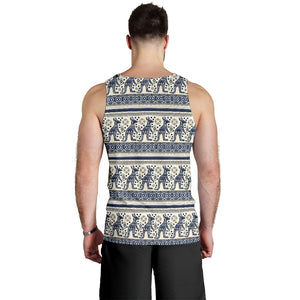 Kangaroo Aboriginal Pattern Ethnic Motifs Men Tank Top