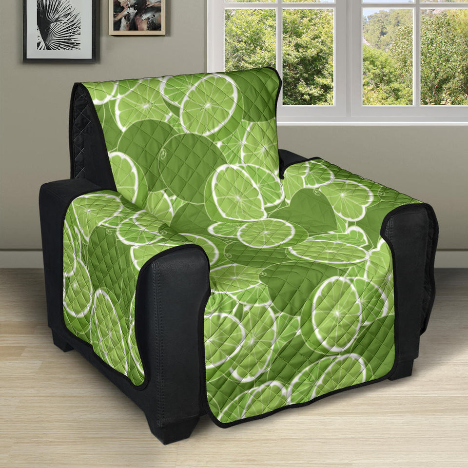 Lime Pattern Background Recliner Cover Protector