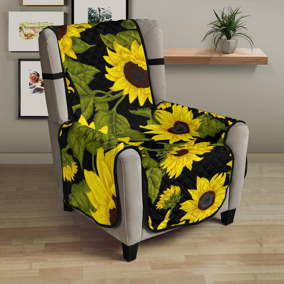 Sunflower Theme Pattern  Chair Cover Protector