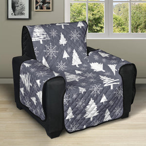 Snowflake Chirstmas Pattern Recliner Cover Protector