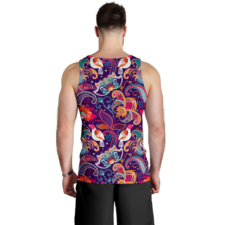 Indian Pattern Background Men Tank Top