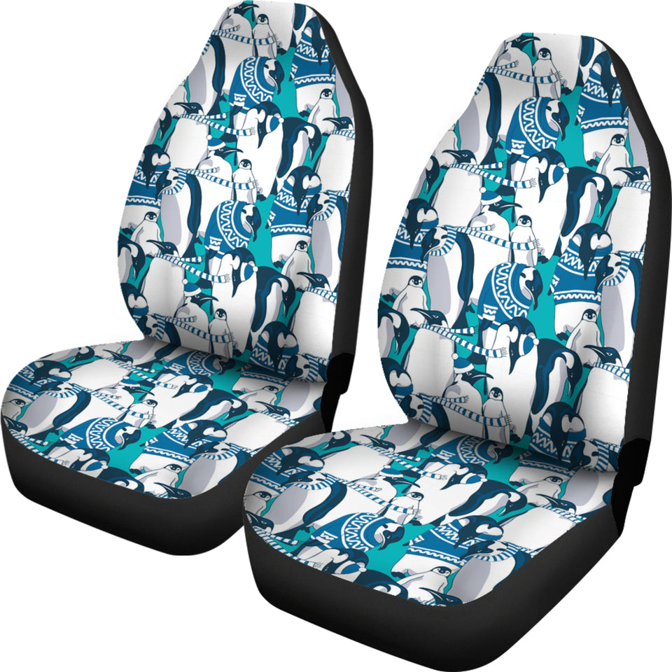 Penguin Pattern Universal Fit Car Seat Covers