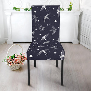 Swallow Pattern Print Design 02 Dining Chair Slipcover