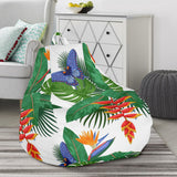 Heliconia Butterfly Leaves Pattern Bean Bag Cover