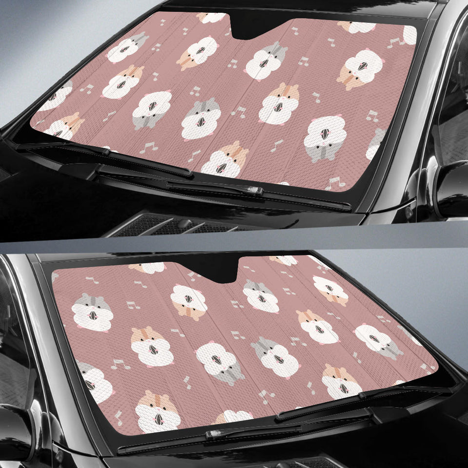 Fat Hamster Pattern Car Sun Shade