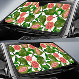 Guava Leaves Pattern Car Sun Shade