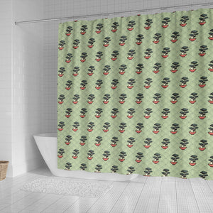 Bonsai Japanes Pattern Shower Curtain Fulfilled In US