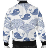 Whale Pattern Men Bomber Jacket