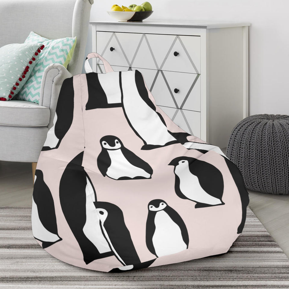 Penguin Pattern Background Bean Bag Cover