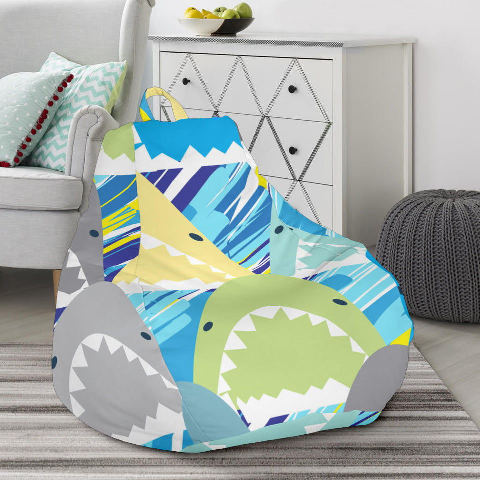 Shark Head Pattern Bean Bag Cover