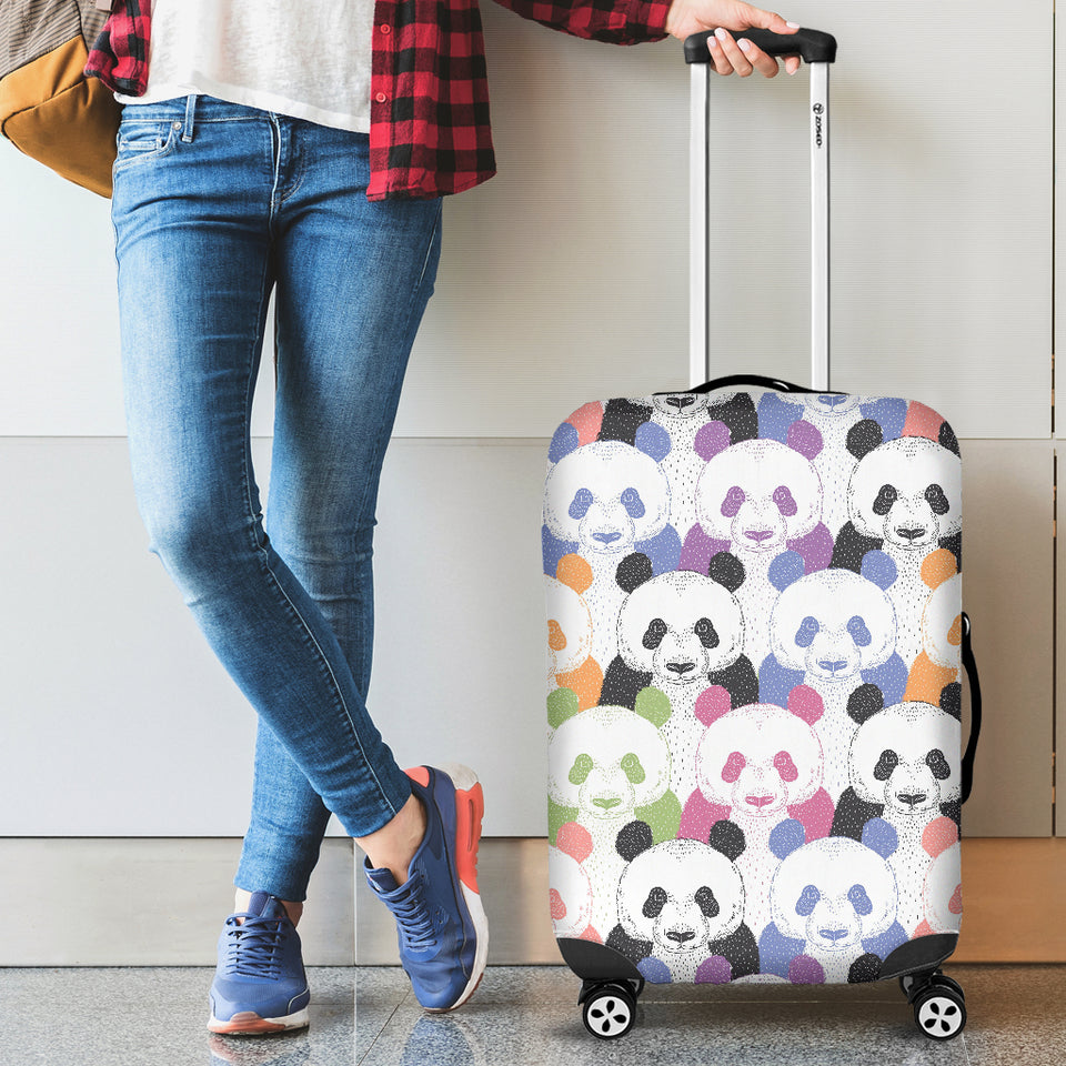 Colorful Panda Pattern Luggage Covers