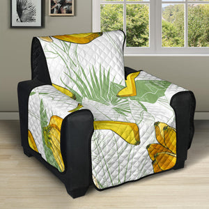 Banana Pattern Background Recliner Cover Protector