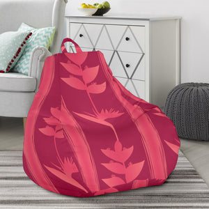 Heliconia Pink Pattern Bean Bag Cover